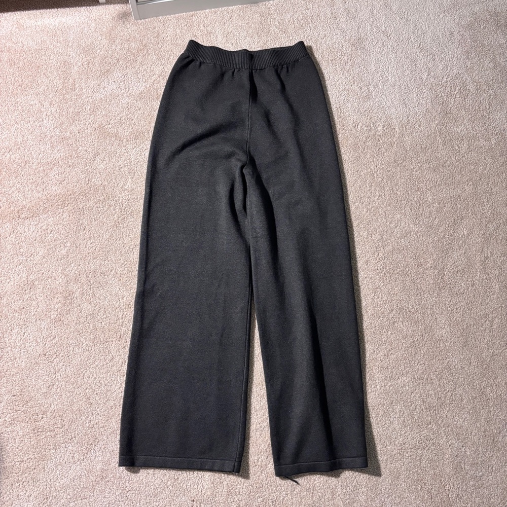 Brand New Grey Knitted Woolen Pants with Elastic Waist